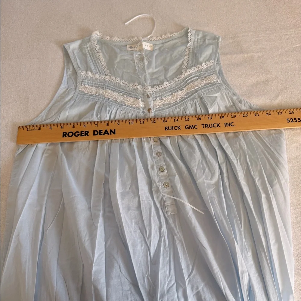 Vintage Eileen West Sleepwear Cotton Romantic Cottagecore Tradwife Nightgown XL - Picture 8 of 12